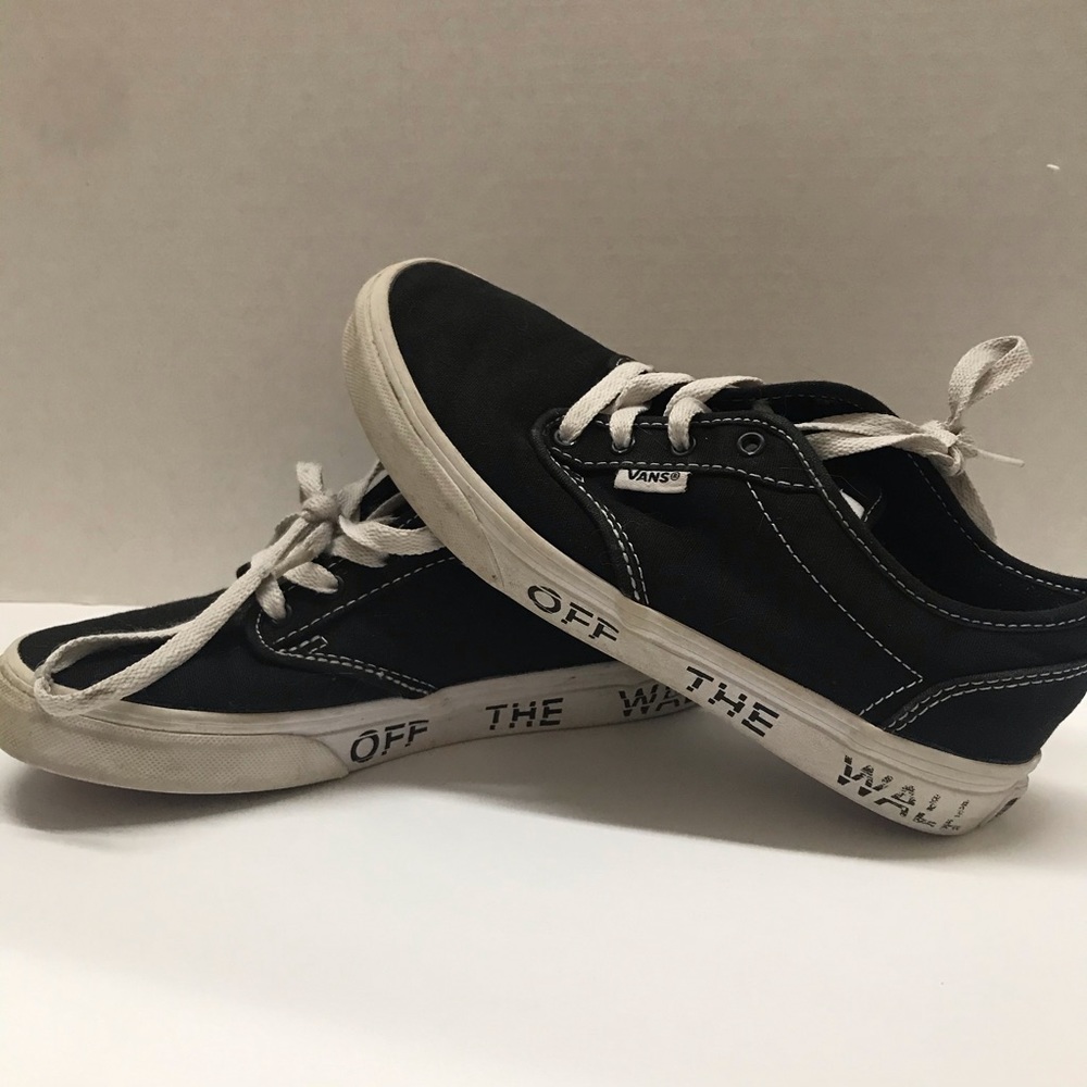 Vans Youth 4 Black White Shoes